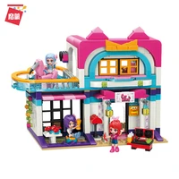 447pcs enlightenment 2030 music party villa model girl assembly toy building block princess house gifts