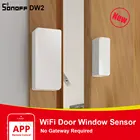 Датчик окон и дверей Itead SONOFF DW2, беспроводной детектор окон и дверей с Wi-Fi уведомлениями через приложение, оповещения для умного дома, работает с e-WeLink
