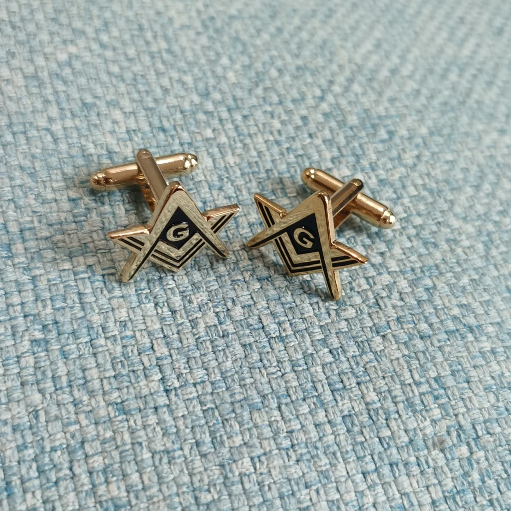 1 пара эмалированных запонок для масонской кладки | Дом и сад