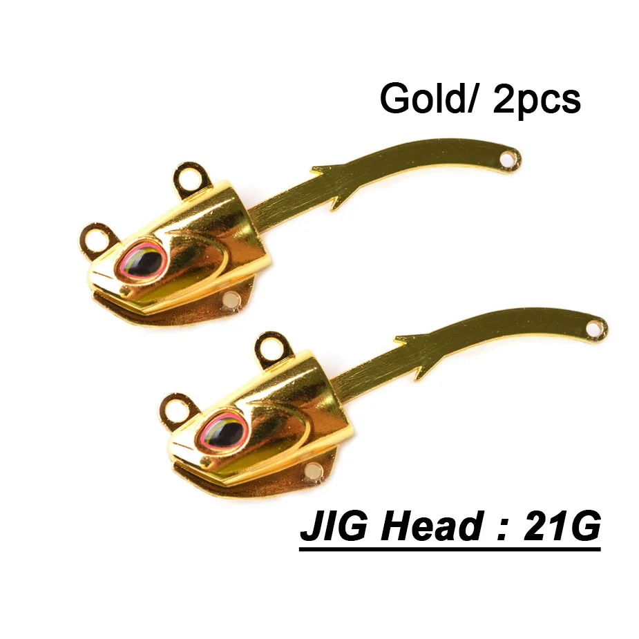 21g Yellow JIG 2pcs TOMA, новинка, черная блесна, джиг, приманка для рыбалки, мягкая, щука, приманка, 14 г, 21 г, 2 крючка, бас, рыбалка на сельдь, Мягкая приманка, лодка, код, морская приманка - Цвет: 21g Yellow JIG 2pcs