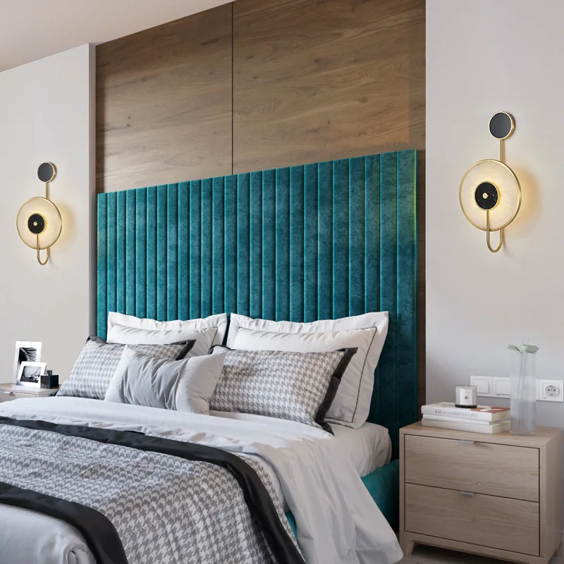 Стильная Скандинавская постмодернизированная мраморная прикроватная настенная