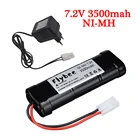 7,2 V 3500mAh NiMH перезаряжаемая модель с разъемом разряда Tamiya для радиоуправляемых гоночных автомобилей, грузовиков, buggys, квадрокоптеров