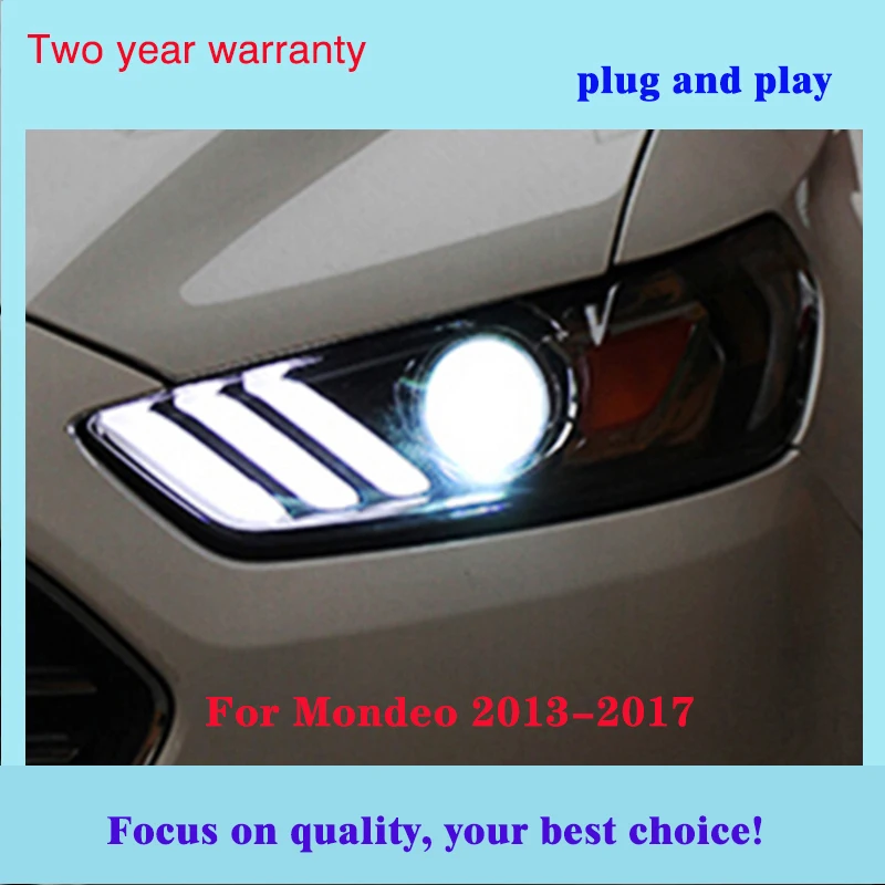 Автомобильный Стайлинг для Ford Fusion фар 2013-2017 Mondeo DRL Mustang Дизайн Hid динамический
