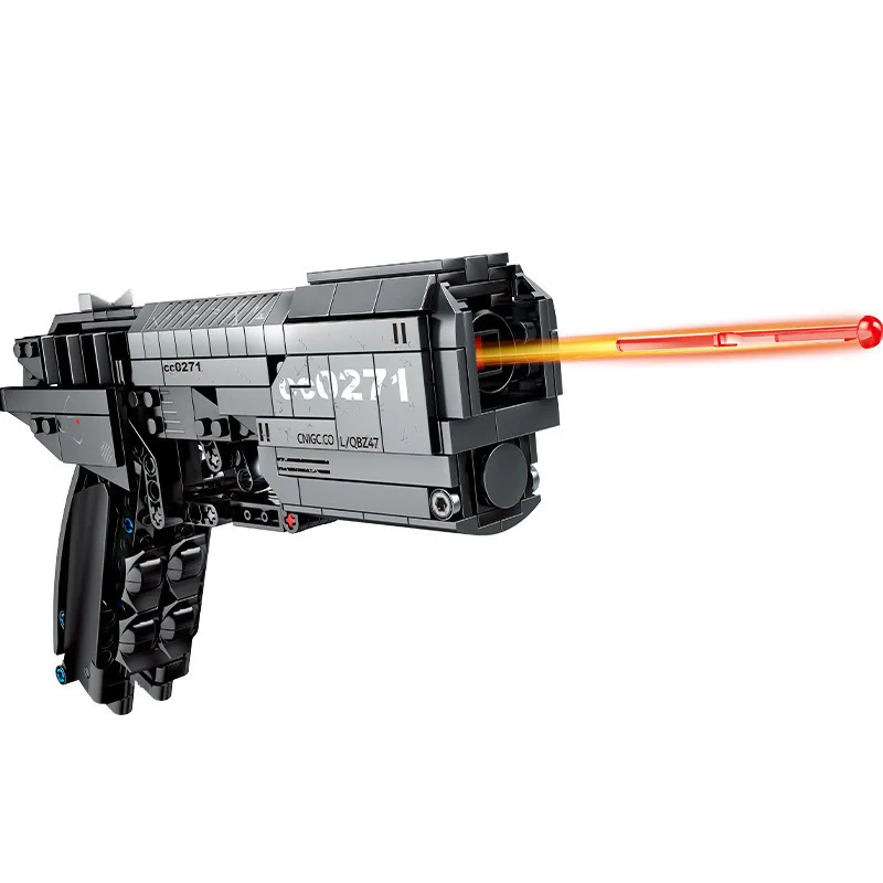 

431pcs cada Desert Eagle City Military Police Pistol Gun Building Blocks gun Assembly Building Blocks For Technical Toy Children