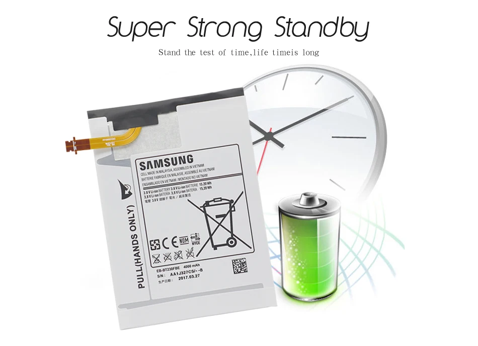 Samsung планшет Батарея EB-BT230FBE 4000 мА-ч для samsung Galaxy Tab 4 7,0 7," T230 T231 T235 SM-T230 SM-T231 SM-T235