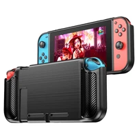 case for nintendo switch game consoles full protective soft silicone cover for switch lite swich console carbon fiber cases