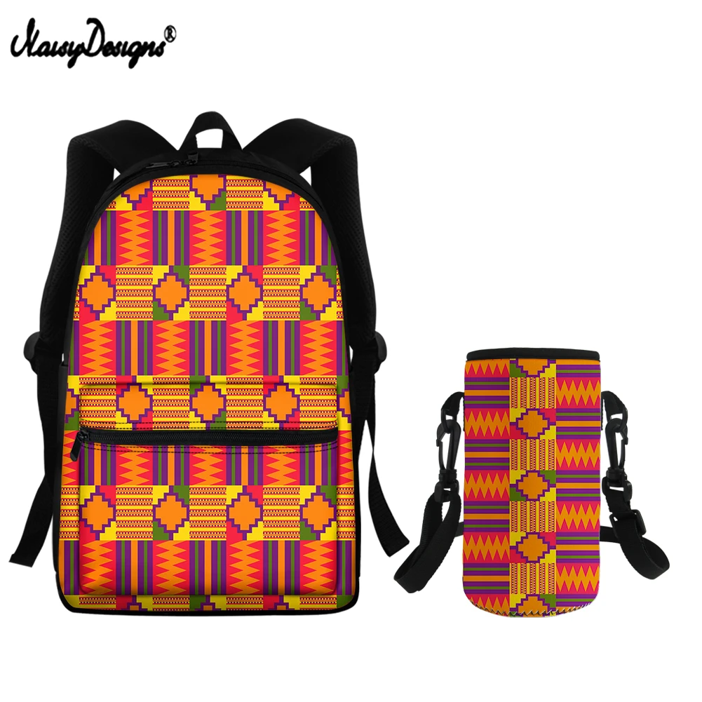 

NOISYDESIGNS New Style African Tribe Pattern Design Girls Boys Schoolbags Large Capacity Bookbags Fashion Daypack Custom Mochila