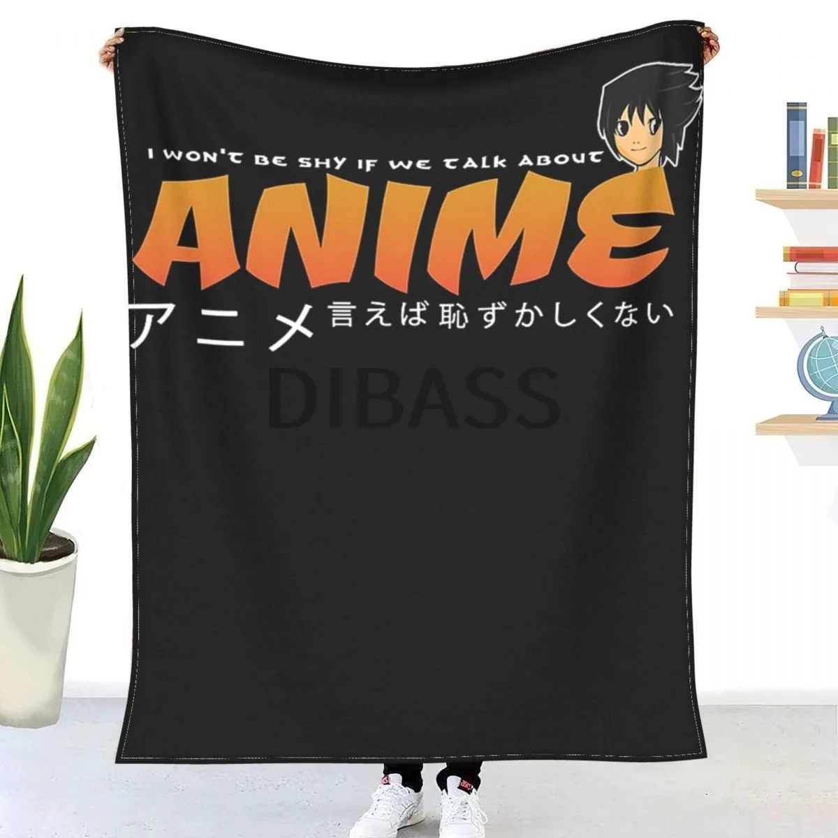 

Японское одеяло в стиле аниме Otaku, Фланелевое покрывало с 3D принтом