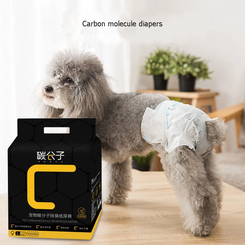 

Pet Diapers Female Dog Physiological Pants Male Dogs Sanitary Pants Puppy Teddy Nappies Leak proof Diaper Supplies 10PCS/Bag