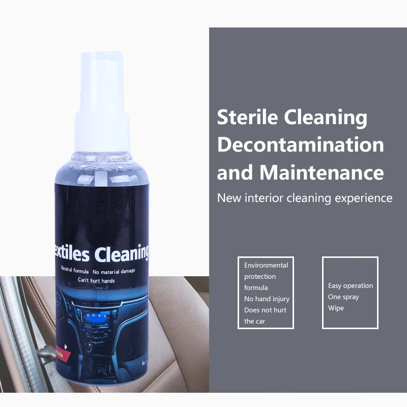 

1PC 30ml Car Interior Cleaning Agent Tool Auto Multifunctional Refurbishing Leather Plastic Cleaner For Home Car Accessories