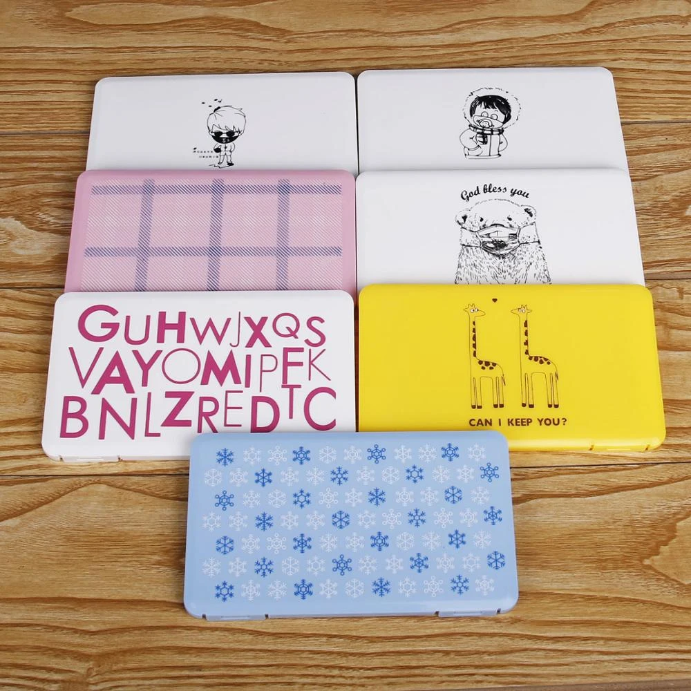 Маска коробка для хранения переносная маска упаковочная одноразовая против пыли