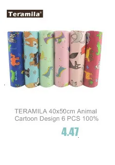 Teramila хлопок ткани метров 50x160 см животных мультфильм дизайн Telas DIY Лоскутная Ткань Ремесло Tissus Qulits Швейные простыни