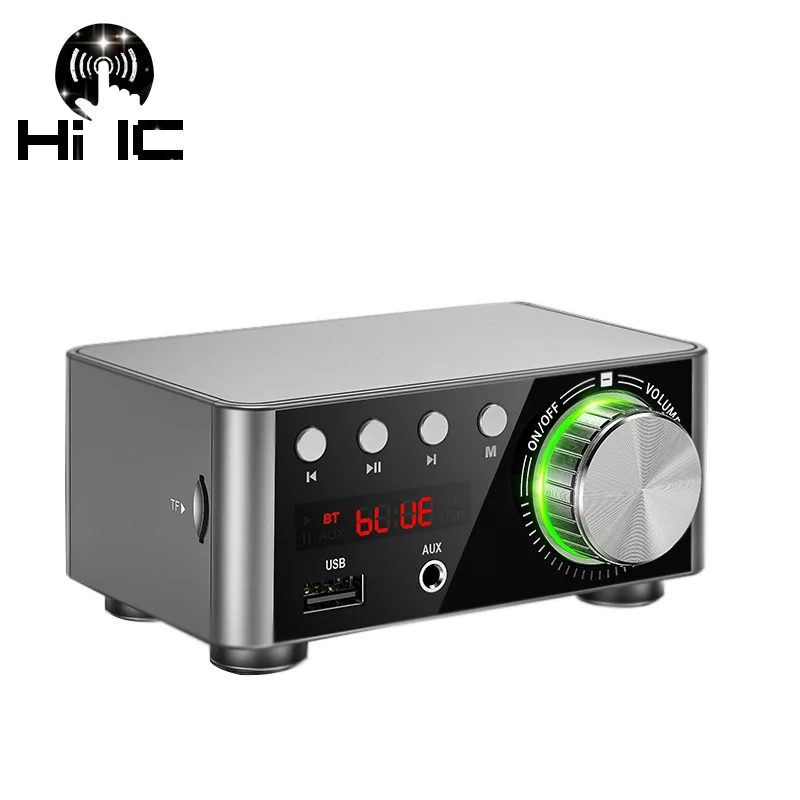 Цифровой усилитель Bluetooth 5 0 мощности класса D HiFi аудио MP3 плеер без потерь TPA3116 50 Вт