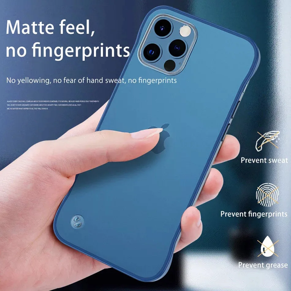 Shockproof Bumper Transparent Hard PC Phone Case For iPhone 13 12 11 X XS XR XS Max 8 7 6 6S 14 Plus Ultra Protection Back Cover