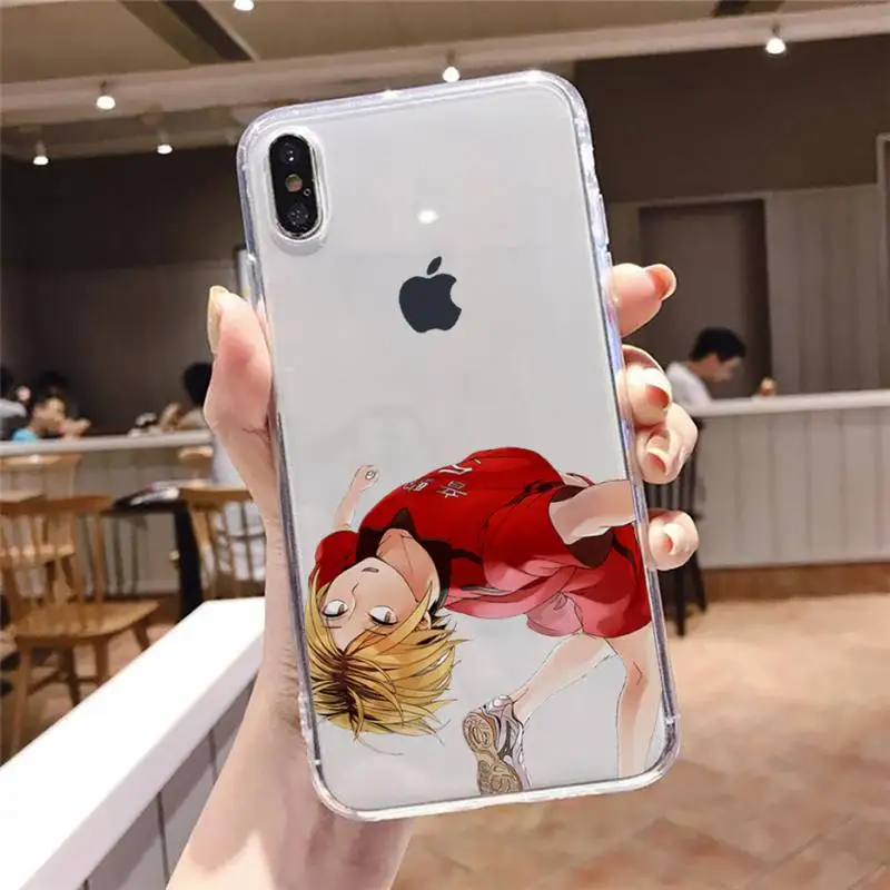

Haikyuu Kenma Kozume anime Phone Case Transparent soft For iphone 5 5s 5c se 6 6s 7 8 11 12 plus mini x xs xr pro max