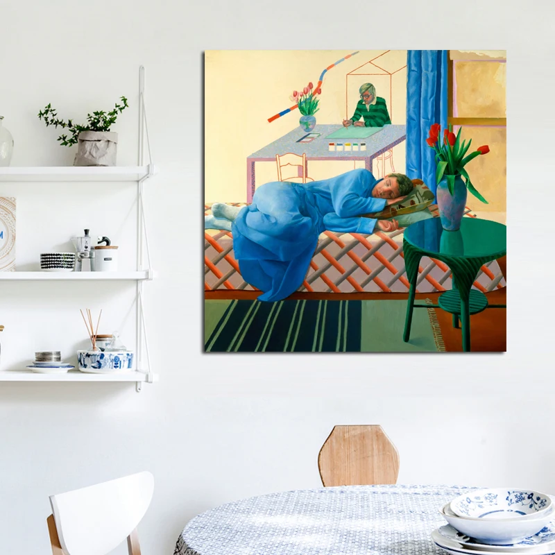 

In My Sleep David Hockney Wall Art Canvas Painting Posters Prints Modern Painting Wall Pictures For Living Room Home Decoration