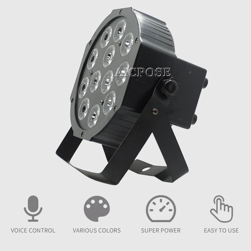 Светодиодная лампа Par RGBW 4 в 1 плоские led лампы par dmx512 для дискотек профессиональное