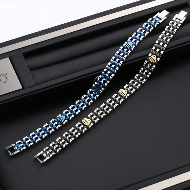 Роскошный браслет-цепочка с изображением короны для мужчин Подарочная бижутерия