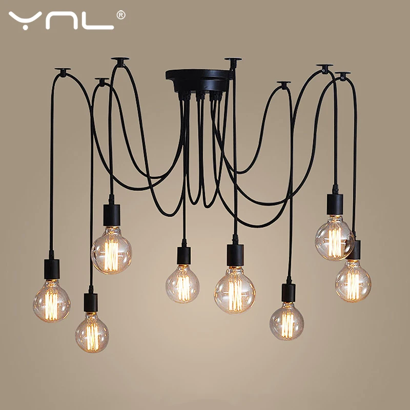 Подвесной светильник в стиле ретро Mordern сделай сам Паук|Подвесные светильники| |