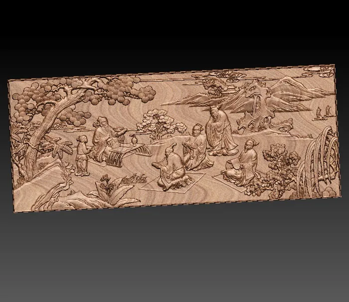 3D модель рельеф STL для фрезерного станка с ЧПУ резьба и гравировка artcam aspire