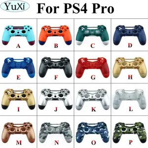 YuXi для Sony PS4 Pro Slim контроллер пластиковый JDS 040 JDM-040 крышка Передняя Задняя Крышка Корпус чехол с кнопками мод комплект
