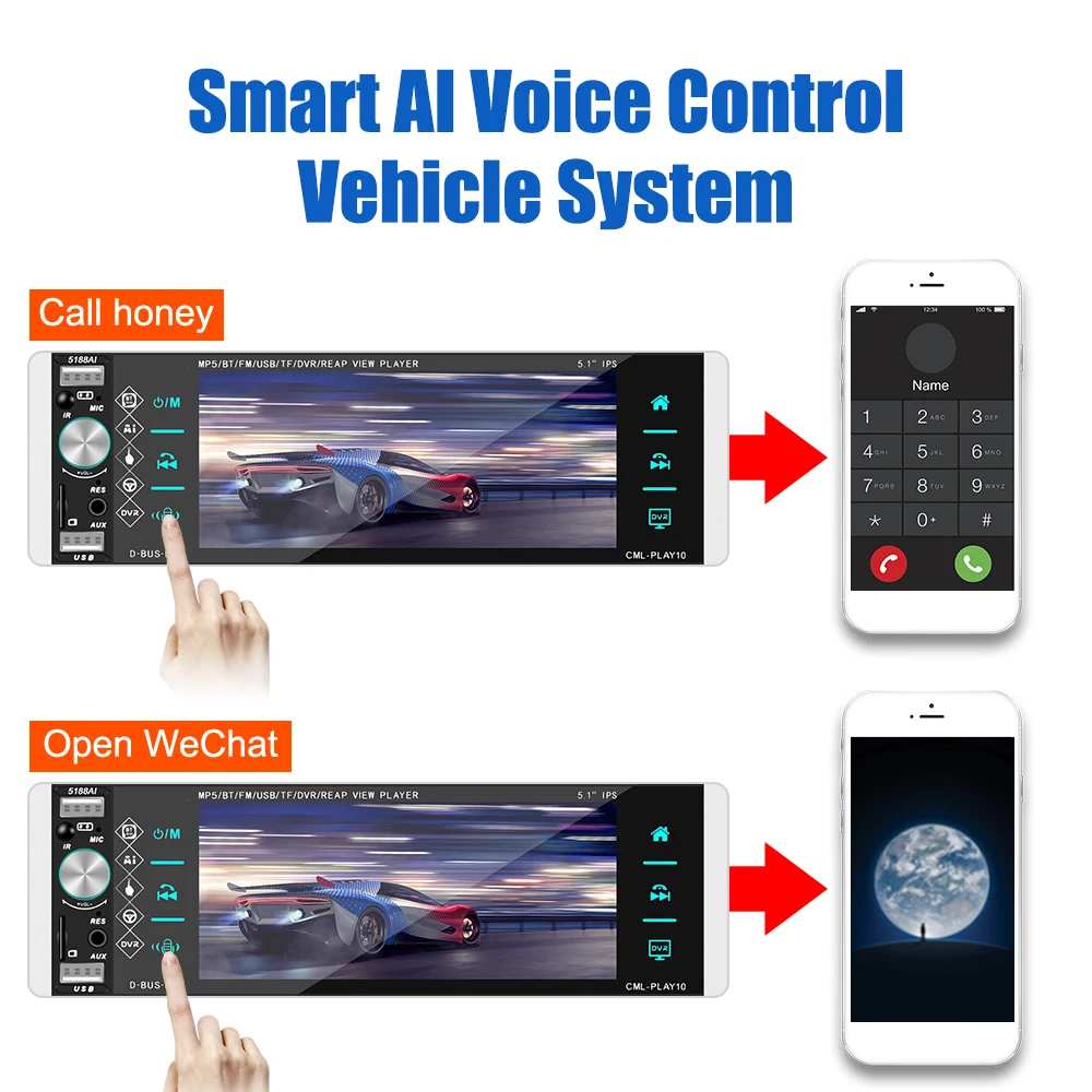 Автомобильный MP5-плеер с поддержкой Bluetooth 4 2 usb сенсорный экран 5 1 дюйма |
