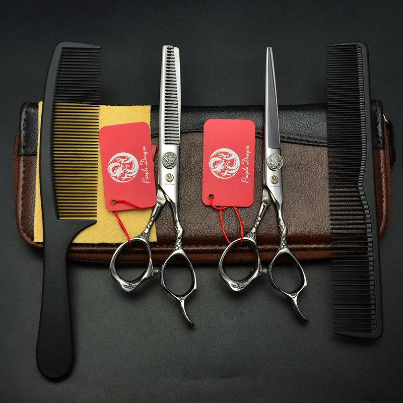6 дюймов профессиональные ножницы для волос 1 шт./4 шт. режущий филировочный набор