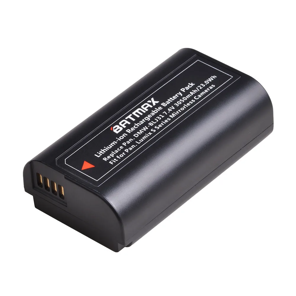 Batmax 2шт 3050mAh DMW-BLJ31 DMW BLJ31 BLJ31 литий-ионная камера Акку для Panasonic LUMIX S1, S1R, S1H беззеркальная камера s