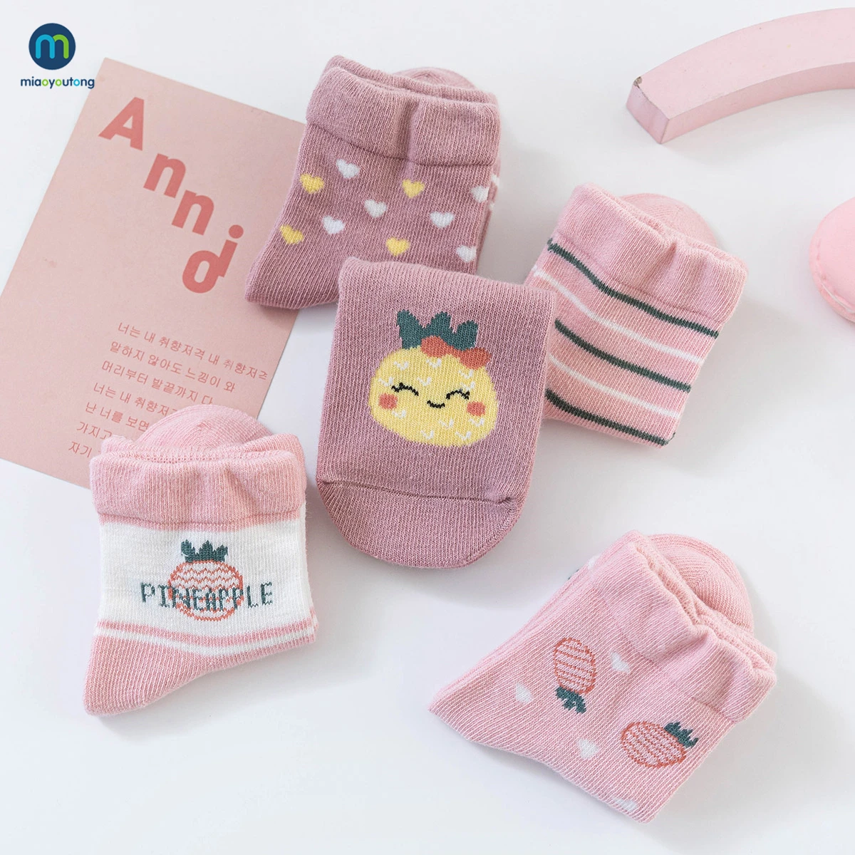 5 Pairs/Lot Cute Fun Cartoon Baby Kids Socks Winter Cotton Toddler Children's Socks For Girls Breathable Soft Women Miaoyoutong