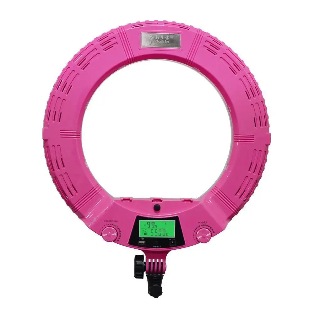 

Yidoblo AX-480EII Makeup Tattoo Ring lamp 18\" 240PCS LED Ring Light Warm & Cold Color Adjustable Ring Lamp +Tripod + handbag