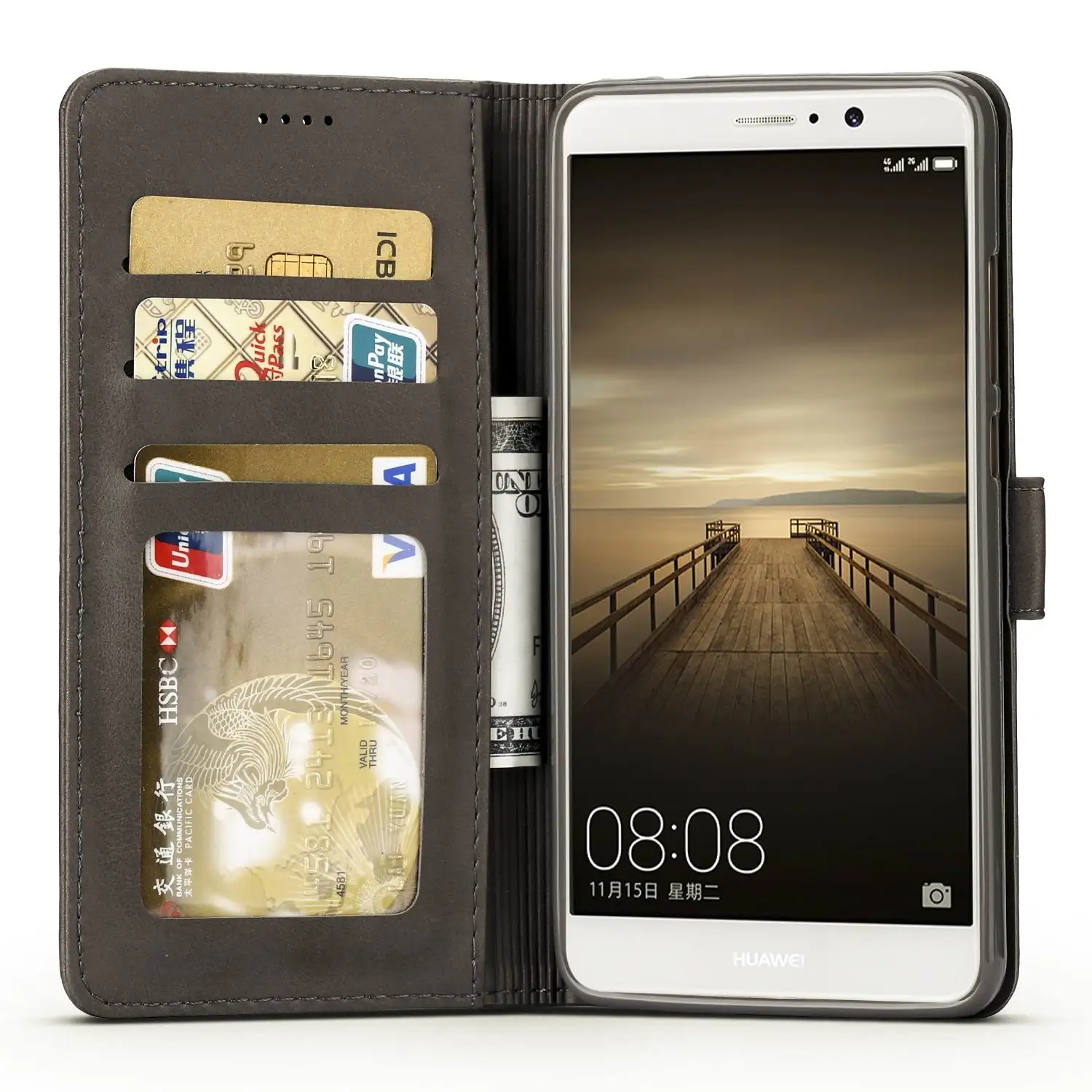 Кожаный чехол с откидной крышкой для Huawei Mate 9 телефона MHA L09 L29 бумажник Mate9