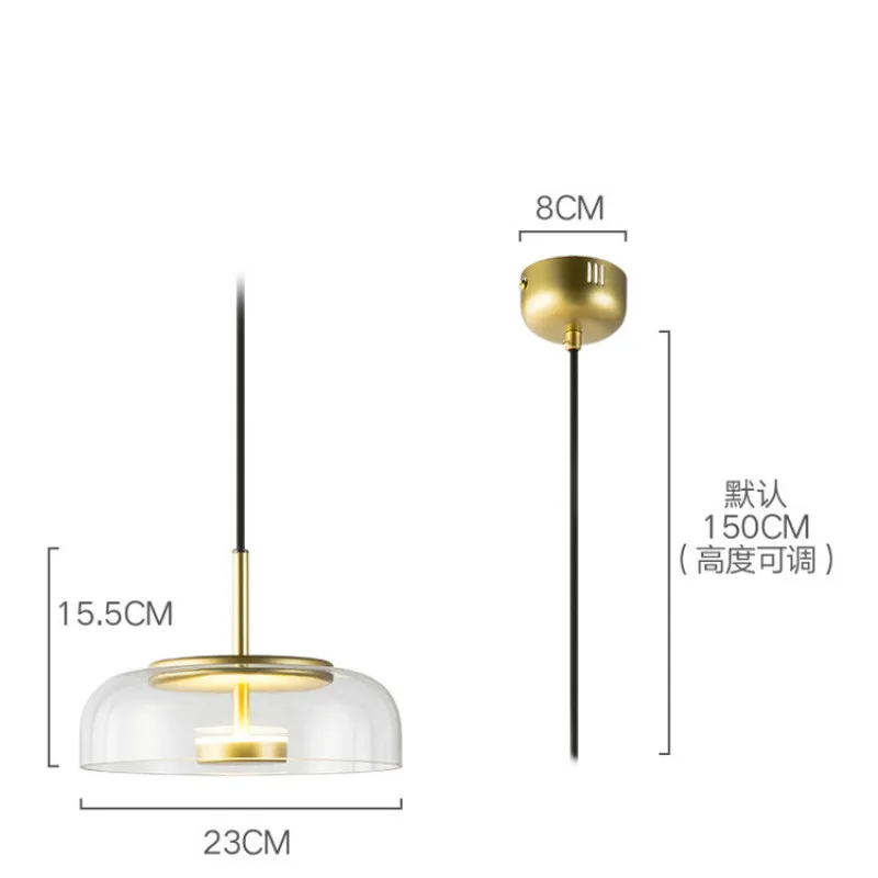 Скандинавская Современная Золотая люстра светодиодная Подвесная лампа простая