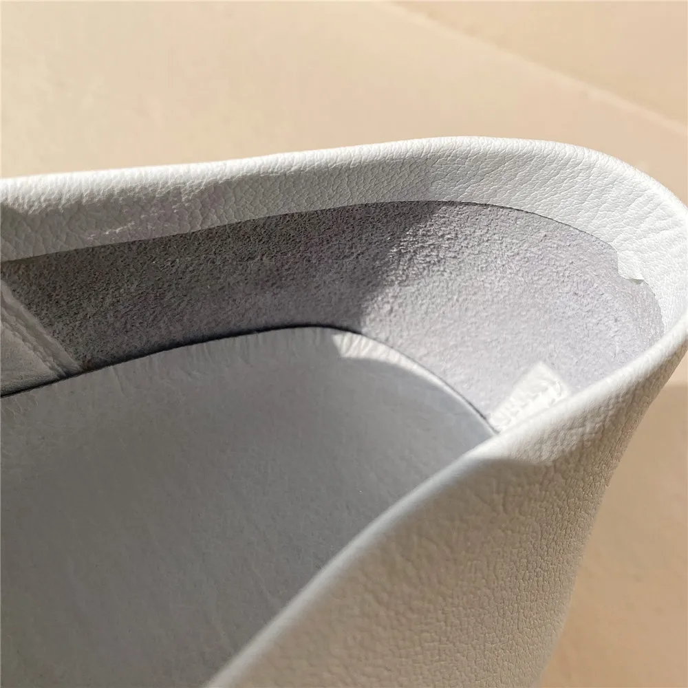 

Full Genuine Leather Platform Women White Shoes Loafers Casual Flats College Soft Mules Slip-On Zapatos Mujer AM21 MUYISEXI