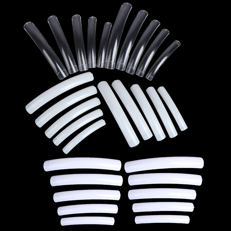 10 шт./упак. наполовину хорошо полное покрытие белый натуральные наконечники для