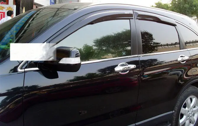 Для 2007 2008 2009 2010 2011 Honda CRV CR V Acrylic Mugen Style Window Vent Visor 4 шт.|Навесы и укрытия| |