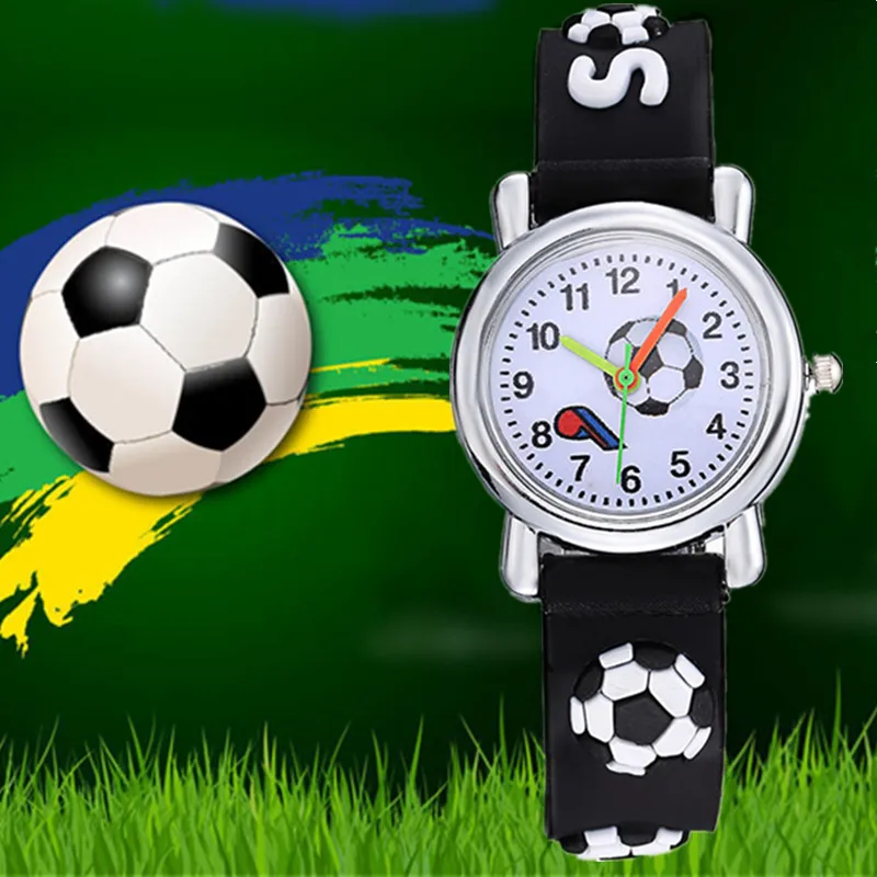 

Children Watches Fashion Cartoon Football Watches Boys Watches Jelly Silicone Qaurtz Watches Relogio Infantil Kids Smart Watch