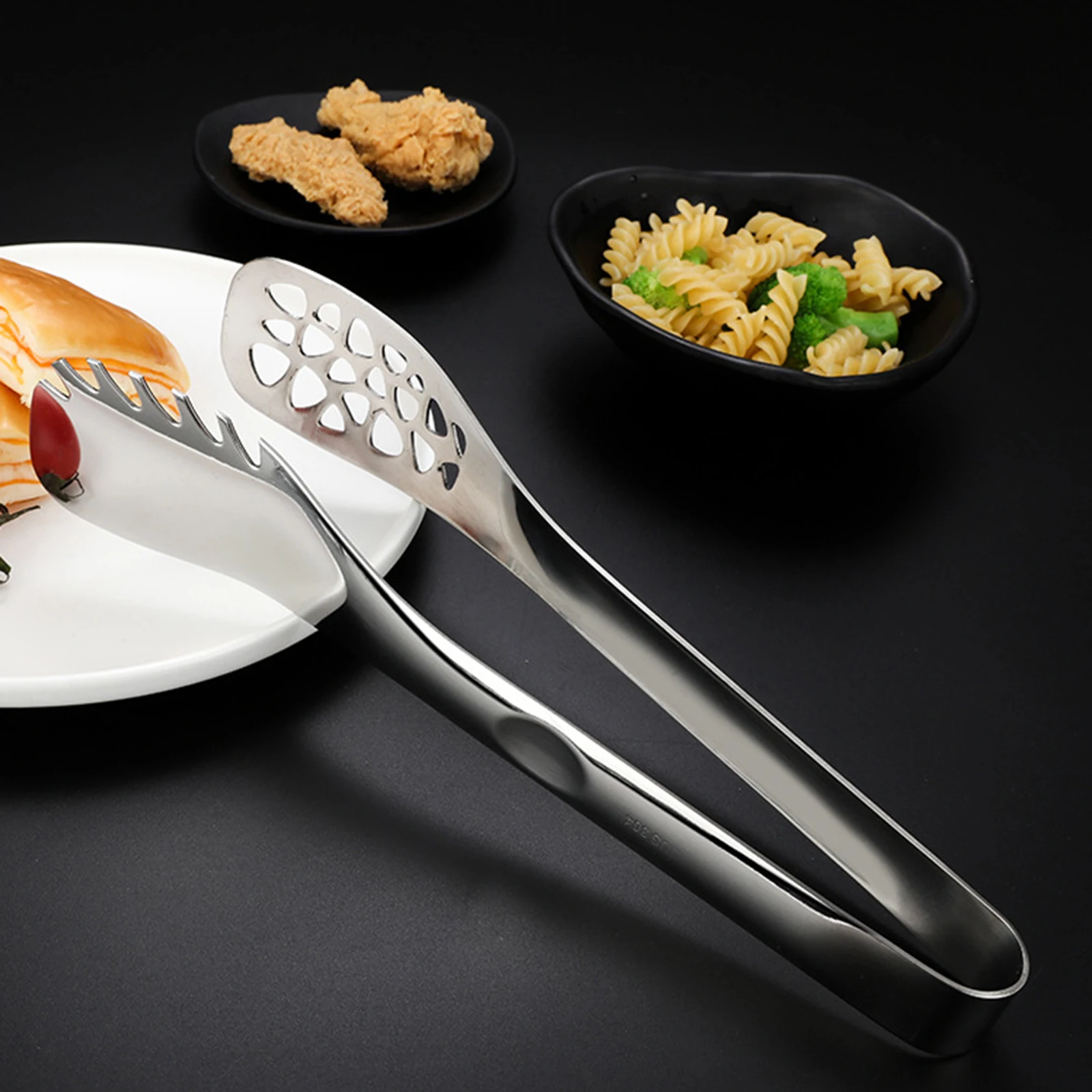 

Bread Clip Steak Clamps Tools Accessories Easy To Clean 304 Stainless Steel High Quality Kitchen Supplies Food Tongs