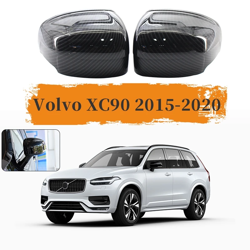 Топ!-крышка зеркала боковой двери из углеродного волокна для Volvo XC90 2015-2020 крышка