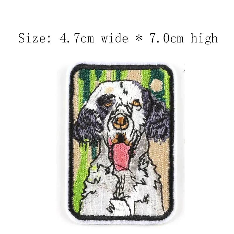 1 шт. нашивка с вышивкой в виде милой собаки бесплатная доставка для левой груди
