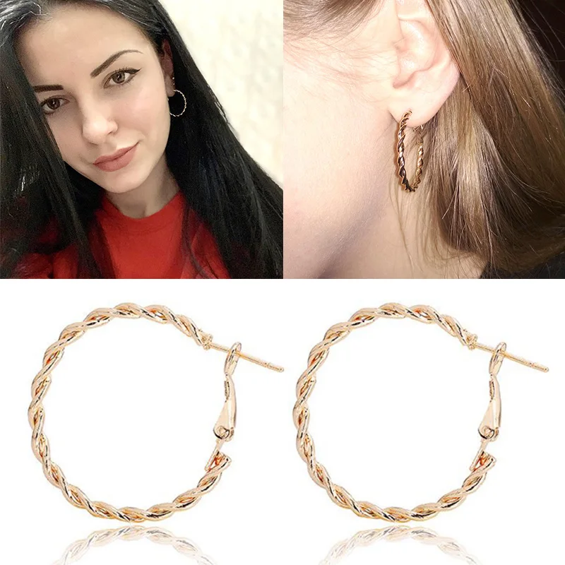 

Round Earrings Women Exaggerate Big Smooth Circle Hoop Earrings Ladies Fashion Round Ring Loop Earrings Girlfriends Jewelry Gift