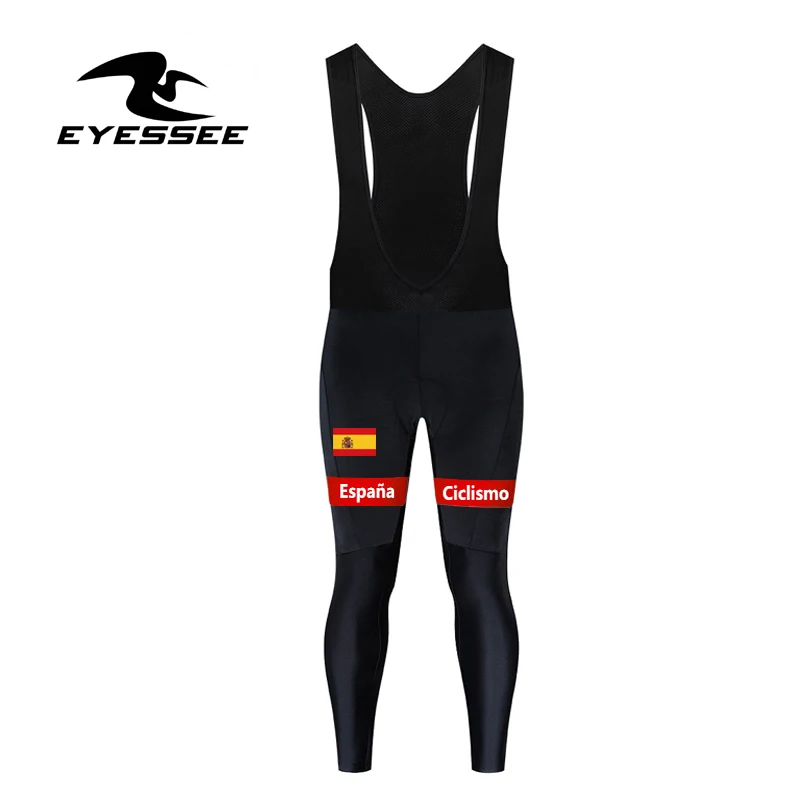 bib pants Eyessee бренд Мужская команда Испания одежда для велоспорта наивысшего качества Осень Велоспорт Джерси костюм велосипедиста MTB велосипедная одежда - Цвет: bib pants