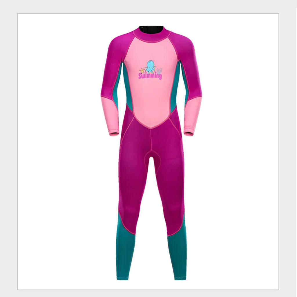 

Wetsuit Kids Boys/Girls Diving Wet Suit 2019 Children Nylon Diving Suit Boys Girls Wetsuit One Piece Long Sleeves Swimwear
