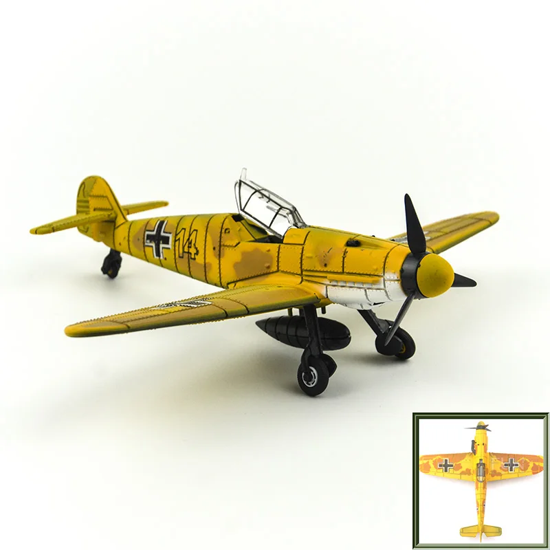6 цветов 1/48 4d сборная военная модель игрушки строительные наборы Самолет BF-109 истребитель литье под давлением военный самолет II