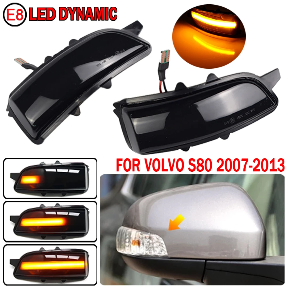 

2 шт., поворотный сигнал для Volvo C30 C70 S40 S60 V40 V50 V70 2008-2010 S80 2007-2013