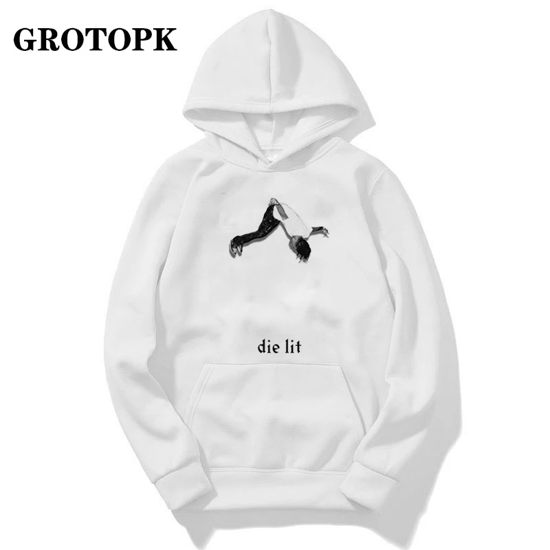 Повседневные мужские винтажные толстовки с капюшоном Playboi Carti Die Lit для мужчин и