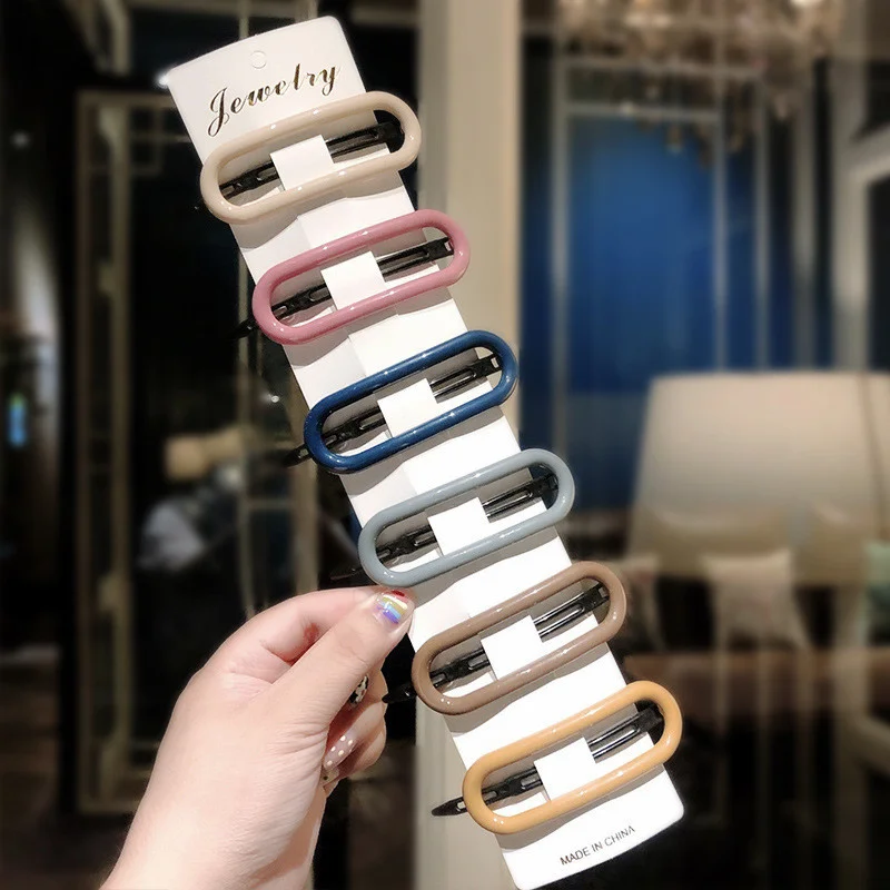 Новые милые геометрические простые заколки Morandi для женщин и девушек ободок