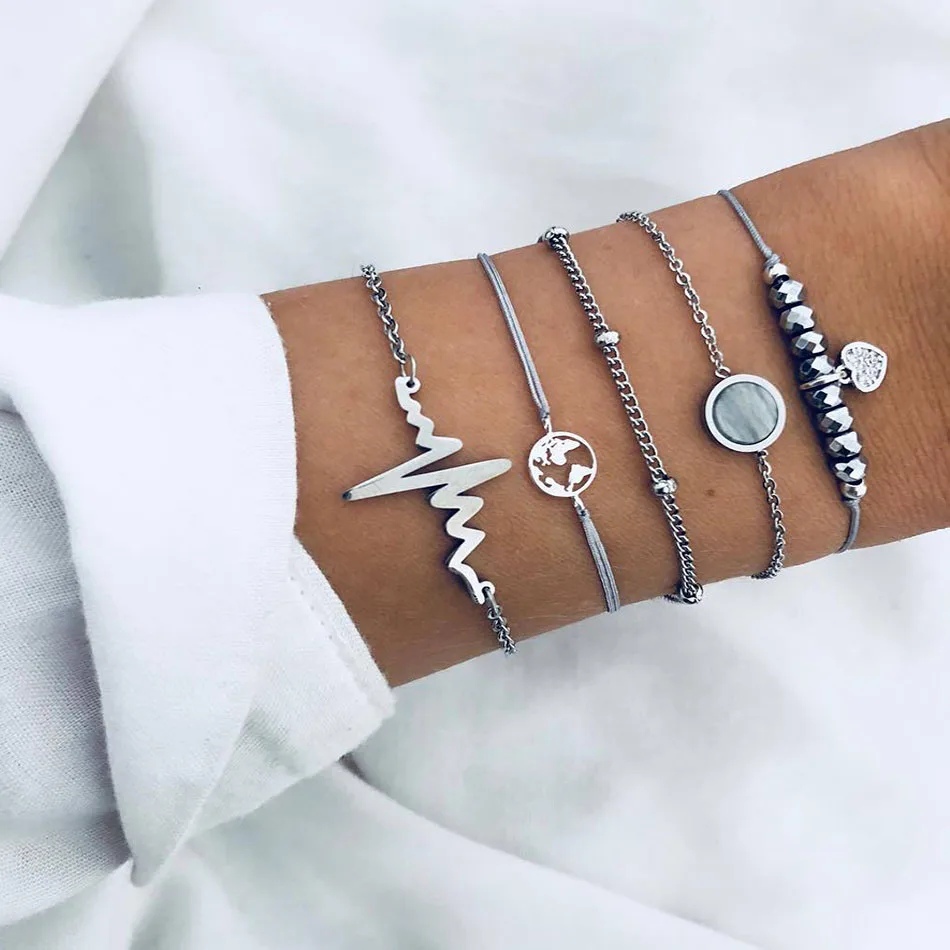 Браслеты женские черные из бисера в богемном стиле | Украшения и аксессуары