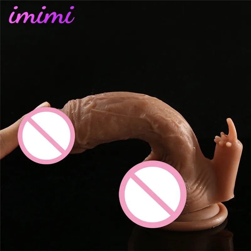 Резиновый пенис реалистичный фаллоимитатор с вибрирующим яйцом эротические