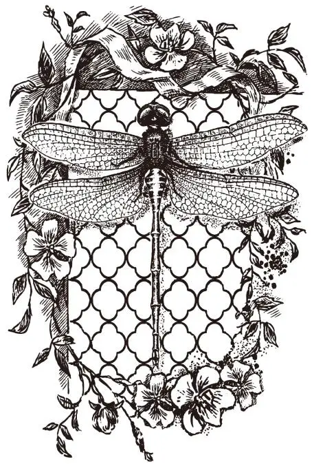 Dragonfly/ transparent Clear Silicone Stamp/Seal for DIY scrapbooking/photo album Decorative clear stamp M1366 | Дом и сад