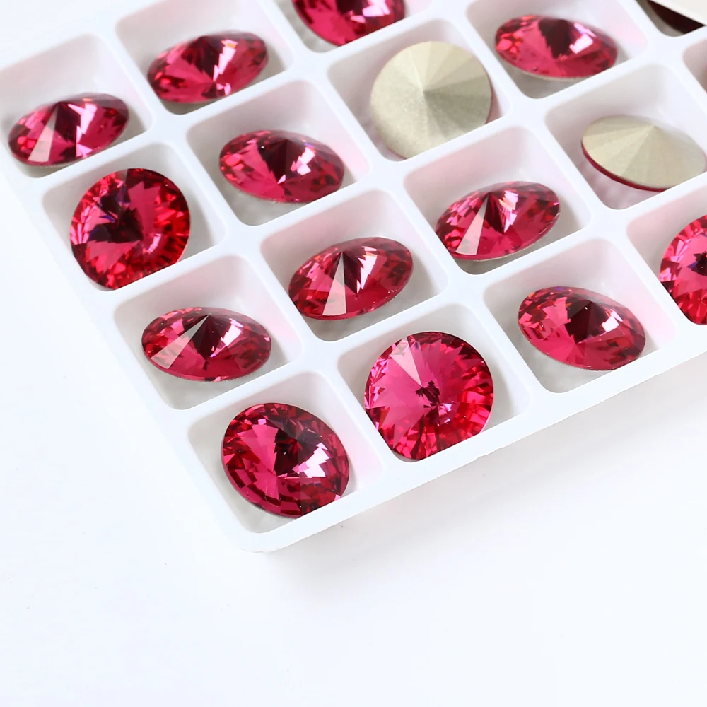 6 18 мм модные Rivoli Свободные Стразы для украшения ювелирных изделий Pointback с